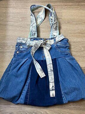 DKNY Recycled Denim Purse Large Tote Bag – Nautical Map Compass Ships
